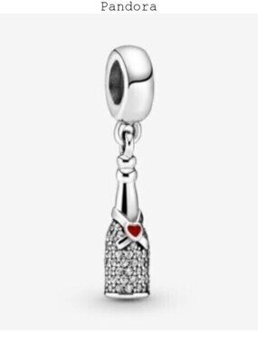 Pandora Sparkling Wine Bottle Dangle Charm